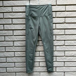 Danskin High Rise, Cropped, Workout Leggings - Sage Green - Size S